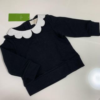 ケイトスペードニューヨーク(kate spade new york)の新品 ケイトスペード  衿付きトレーナー 80 ブラック(トレーナー)