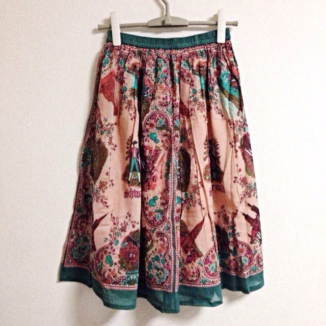 アンティーク♡コットンスカート レディースのスカート(ひざ丈スカート)の商品写真