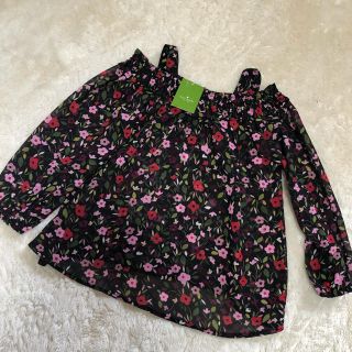 ケイトスペードニューヨーク(kate spade new york)のlaroo様専用18日までケイトスペード  花柄シフォンブラウス110cm(ブラウス)