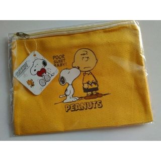 スヌーピー(SNOOPY)の新品未使用未開封品◎スヌーピー　コットンポーチ&犬のポーチ入りエコバッグ(ポーチ)