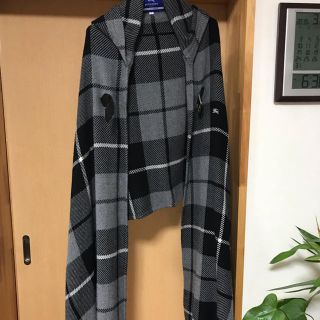 バーバリーブルーレーベル(BURBERRY BLUE LABEL)のバーバリーブルーレーベル♡フード付きショール(ポンチョ)