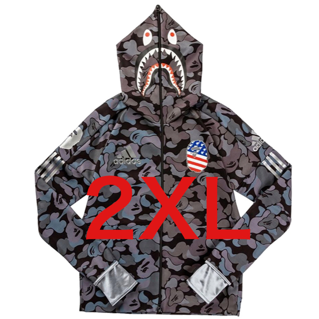 APE BAPE KAWS adidas shark hoodie パーカー　O