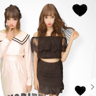 バブルス(Bubbles)の🎀one spo🎀 2way レース トップス(カットソー(半袖/袖なし))