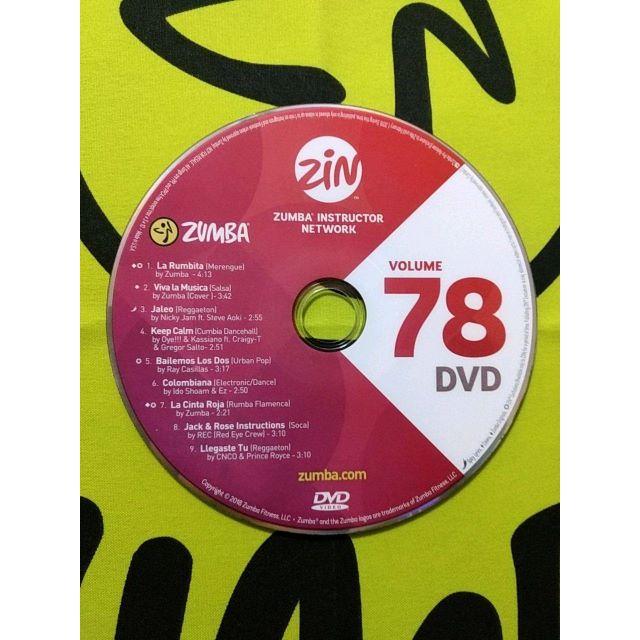 Zumba(ズンバ)のZUMBA　ズンバ　ZIN78　DVD　＆　CD　最新　インストラクター専用 エンタメ/ホビーのDVD/ブルーレイ(スポーツ/フィットネス)の商品写真