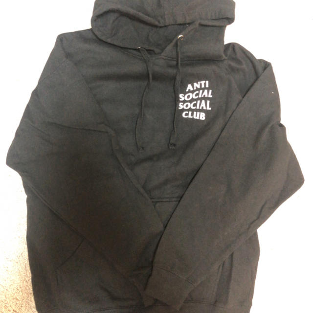 ANTI(アンチ)のAnti Social assc アンチ マインドゲームスパーカー 黒 美品 メンズのトップス(パーカー)の商品写真