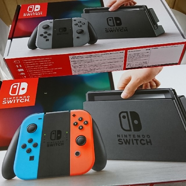 ニンテンドースイッチ本体ネオン+グレー