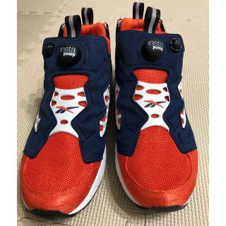 リーボック(Reebok)の注！説明閲覧。リーボック ポンプフューリー オレンジ×ネイビー JP27.5cm(スニーカー)