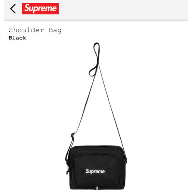 新品Supreme Sboulder Bag シュプリーム ショルダーバッグ 黒