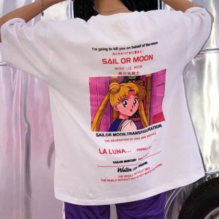 ぽんちゃん様 セーラームーン tシャツ XL(Tシャツ/カットソー(半袖/袖なし))