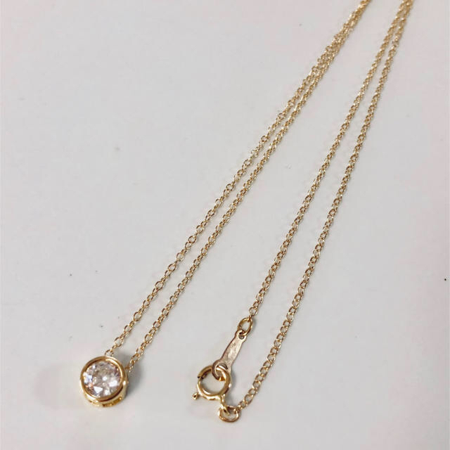 湯様ご専用 フォロワー様★14kgf zirconia necklace ハンドメイドのアクセサリー(ネックレス)の商品写真