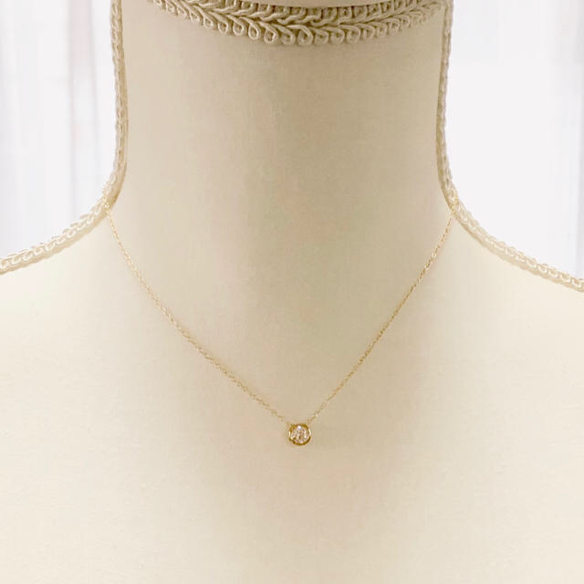 湯様ご専用 フォロワー様★14kgf zirconia necklace ハンドメイドのアクセサリー(ネックレス)の商品写真