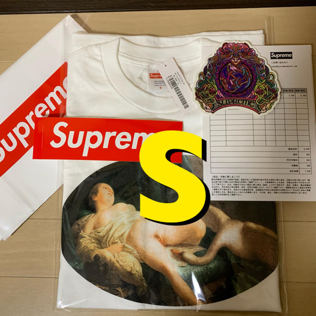 送込 supreme 19ss swan tee S サイズ white 白