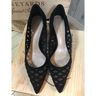 ザラ(ZARA)のZARA パンプス 25cm 39 黒 太ヒール 結婚式 卒業式 入学式に(ハイヒール/パンプス)