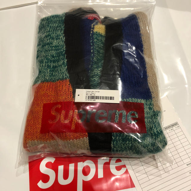 supreme silk map cardigan black S 新品未開封