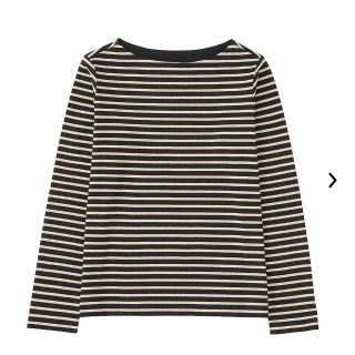 ユニクロ(UNIQLO)のUNIQLO♡ボーダーボートネックT(カットソー(長袖/七分))