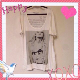 アズールバイマウジー(AZUL by moussy)のBB様専用☆白♡プリントTシャツ♡(Tシャツ(半袖/袖なし))