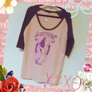 ロデオクラウンズ(RODEO CROWNS)の♡ラグランTシャツ♡ロデオ(Tシャツ(長袖/七分))