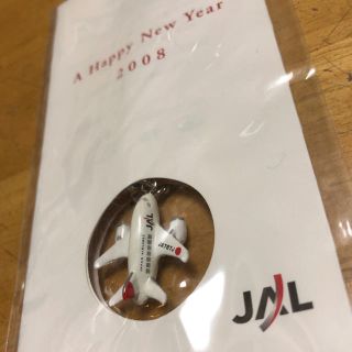 ジャル(ニホンコウクウ)(JAL(日本航空))の旧JALロゴ使用 2008年ニューイヤー ストラップ(ノベルティグッズ)