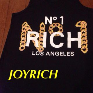 ジョイリッチ(JOYRICH)の♡JOYRICH♡黒♡ロゴノースリーブ(Tシャツ(半袖/袖なし))