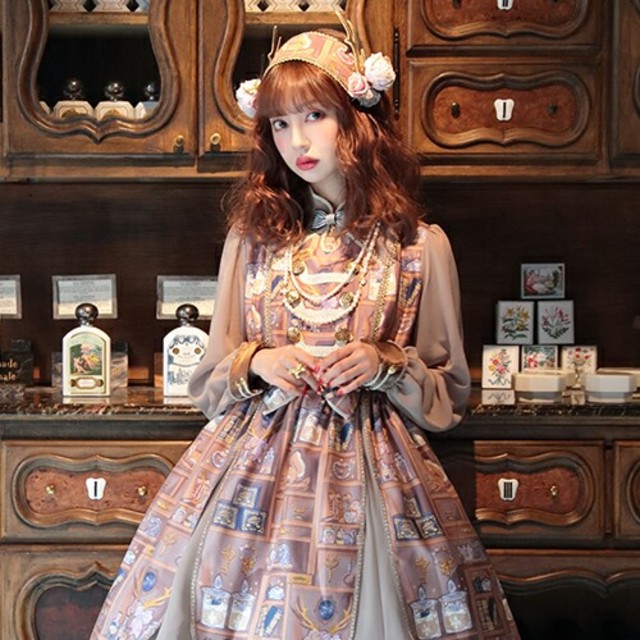 Angelic Pretty(アンジェリックプリティー)の3/6夜までで出品削除★Fairy Crystalセット レディースのワンピース(ひざ丈ワンピース)の商品写真