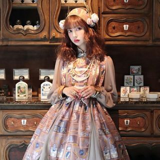 アンジェリックプリティー(Angelic Pretty)の3/6夜までで出品削除★Fairy Crystalセット(ひざ丈ワンピース)