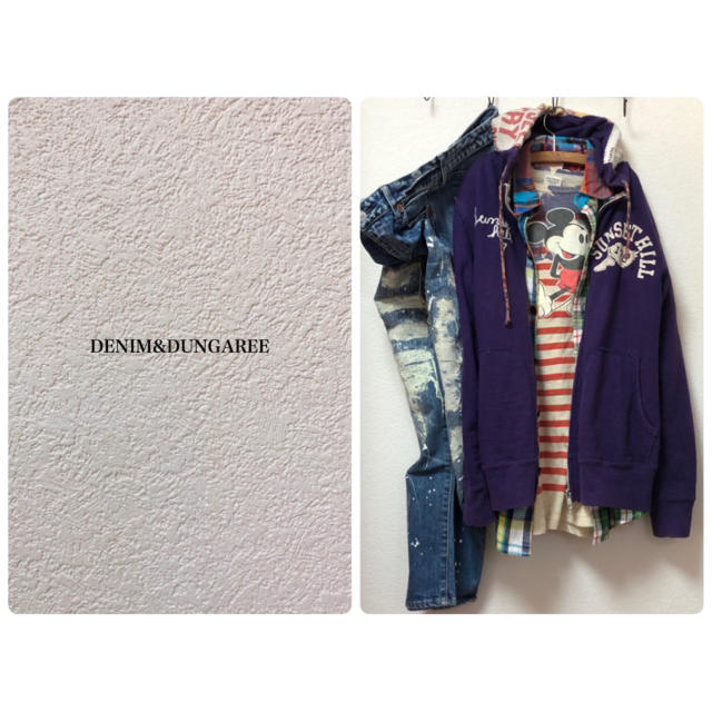 DENIM DUNGAREE(デニムダンガリー)のデニム＆ダンガリー フードパッチワークパーカー 160 キッズ/ベビー/マタニティのキッズ服男の子用(90cm~)(ジャケット/上着)の商品写真