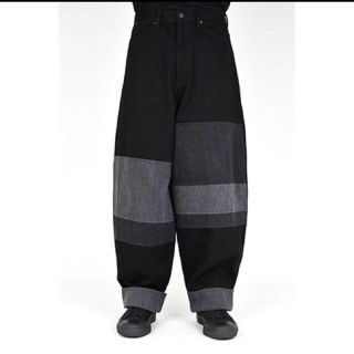 ラッドミュージシャン(LAD MUSICIAN)のLAD MUSICIAN patchwork wide pants(デニム/ジーンズ)