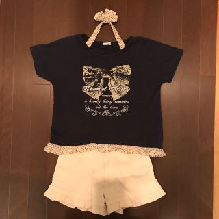 ニッセン(ニッセン)の5/7値下げ ニッセン コーデ セット 女児 150㎝ Tシャツ ショートパンツ(その他)