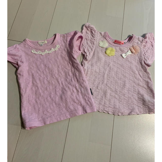 BeBe(ベベ)のベビー半袖Tシャツ80cm美品 kiss drop seraph キッズ/ベビー/マタニティのベビー服(~85cm)(Ｔシャツ)の商品写真