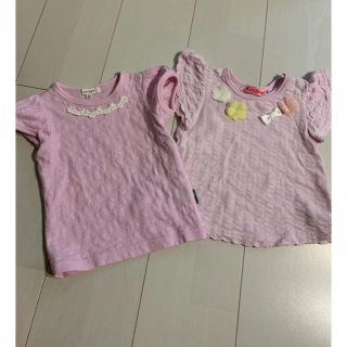 ベベ(BeBe)のベビー半袖Tシャツ80cm美品 kiss drop seraph(Ｔシャツ)