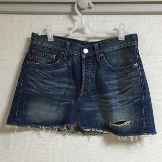 リーバイス(Levi's)のリーバイス♡ダメージデニムミニスカート(ミニスカート)