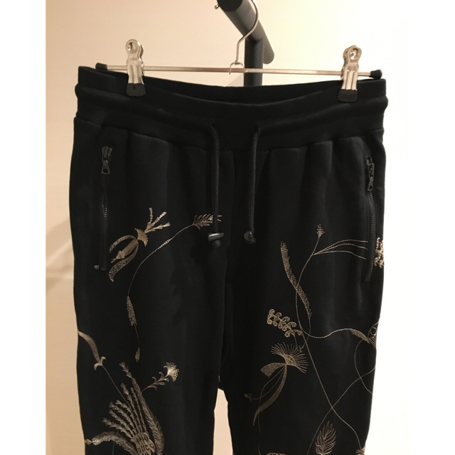 18AW DRIES VAN NOTEN 刺繍スウェットパンツ