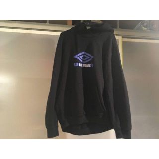 バレンシアガ(Balenciaga)のタグ付き！2018SS Vetements×UmbroオーバーサイズフーディXS(パーカー)