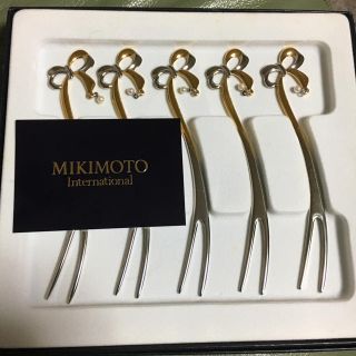 ミキモト(MIKIMOTO)のミキモト真珠付き  フォークセット(カトラリー/箸)