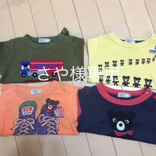 ダブルビー(DOUBLE.B)のさや様専用 ミキハウスダブルB長袖Tシャツ4枚セット70(Ｔシャツ)