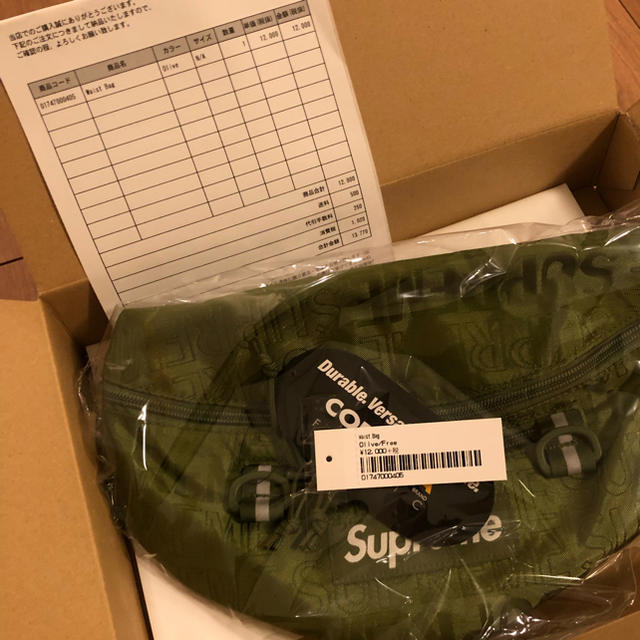 送料込 Supreme 2019SS Waist Bag Olive