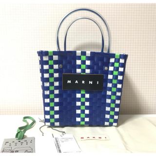 マルニ(Marni)の梅田阪急購入 マルニフラワーカフェ バッグ スモール(かごバッグ/ストローバッグ)