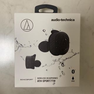 オーディオテクニカ(audio-technica)の完全ワイヤレス ATH-SPORT7TW BK(ヘッドフォン/イヤフォン)