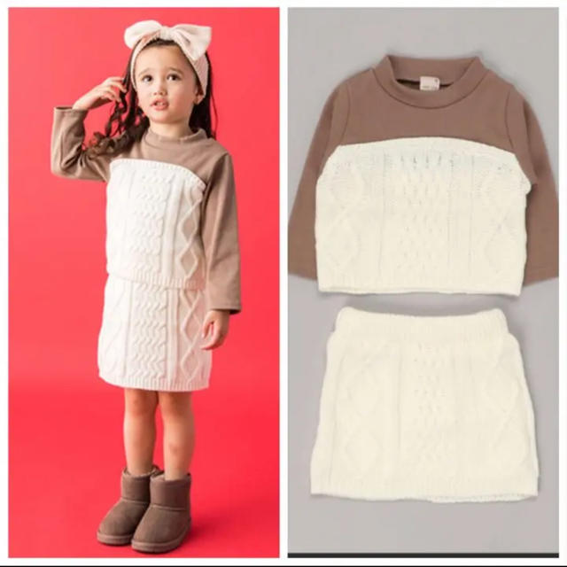 petit main(プティマイン)のプティマイン ワンピース セット キッズ/ベビー/マタニティのキッズ服女の子用(90cm~)(ワンピース)の商品写真