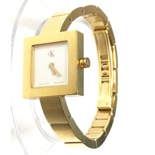 カルバンクライン(Calvin Klein)の美品スイス製Calvin Kleinレディースウォッチ腕時計/K6142動作正常(腕時計)