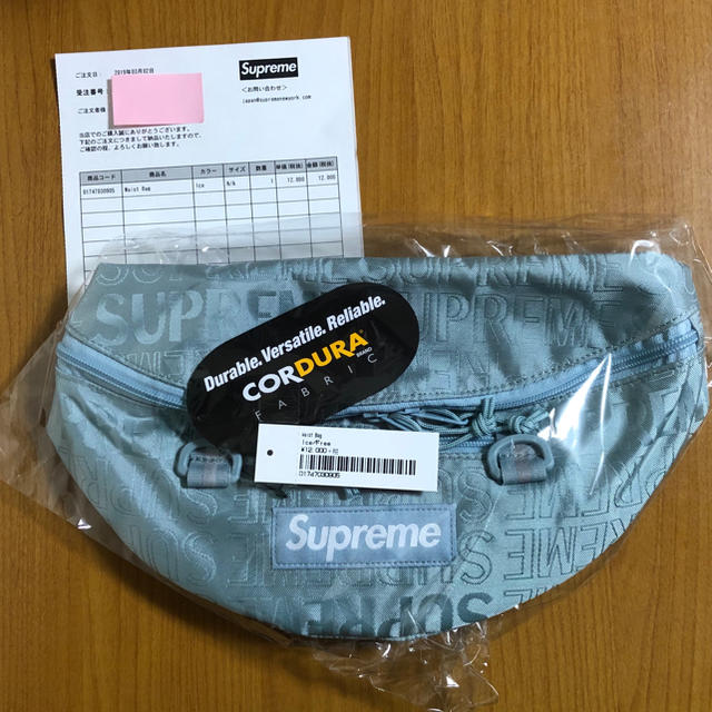 Supreme Waist Bag Ice ブルー ウエストバッグアイスブルー