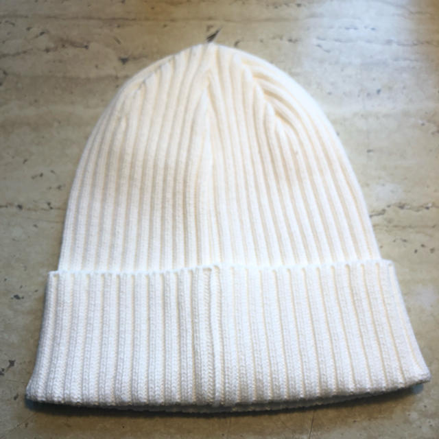 Supreme overdyed ribbed beanie white 白