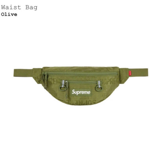 Supreme waist bag オリーブ