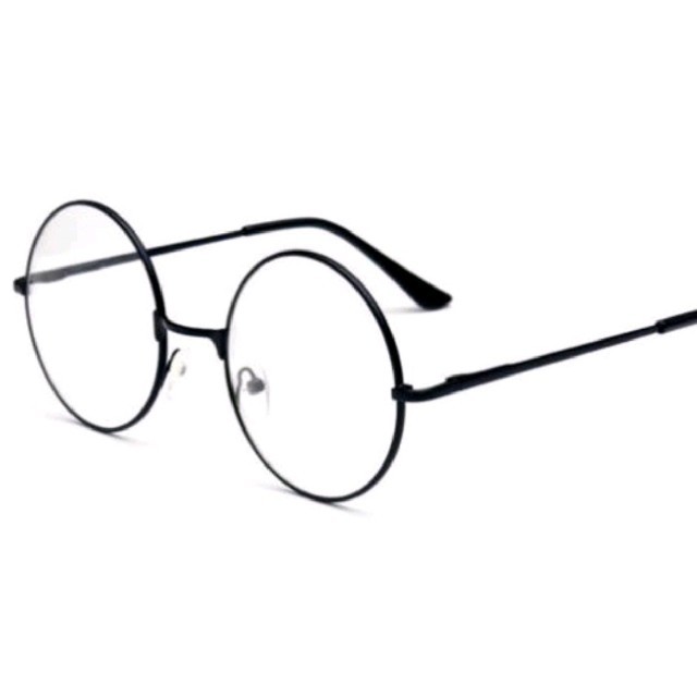 大流行♪丸メガネ レトロ伊達メガネ ブラック レディースのファッション小物(サングラス/メガネ)の商品写真