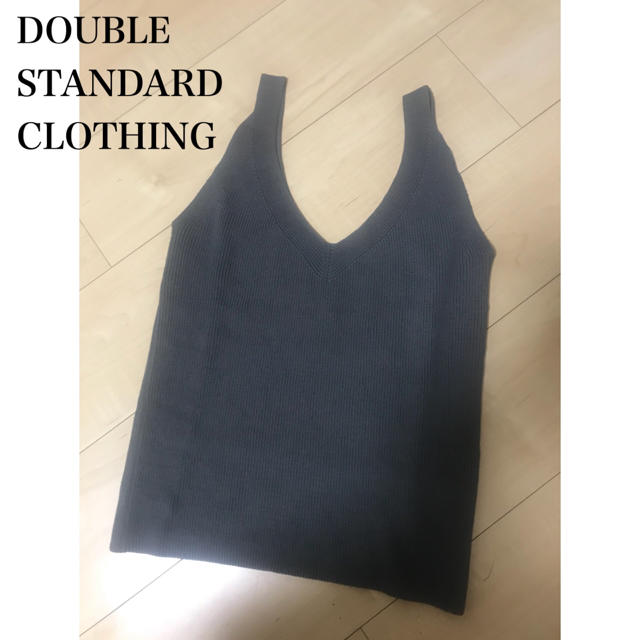 DOUBLE STANDARD CLOTHING(ダブルスタンダードクロージング)のダブスタ＊リブ編みキャミソール レディースのトップス(キャミソール)の商品写真