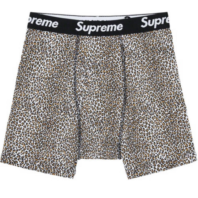 Supreme(シュプリーム)のSupreme×Hanes Leopard Boxer Briefe Lサイズ メンズのアンダーウェア(ボクサーパンツ)の商品写真