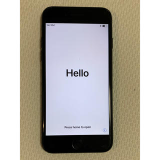 アップル(Apple)のiPhone 7 Jet Black 128 GB SIMロック解除済(スマートフォン本体)
