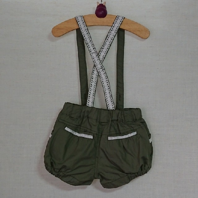 Skip Land(スキップランド)のスキップランド サスペンダー付きショートパンツ キッズ/ベビー/マタニティのベビー服(~85cm)(パンツ)の商品写真