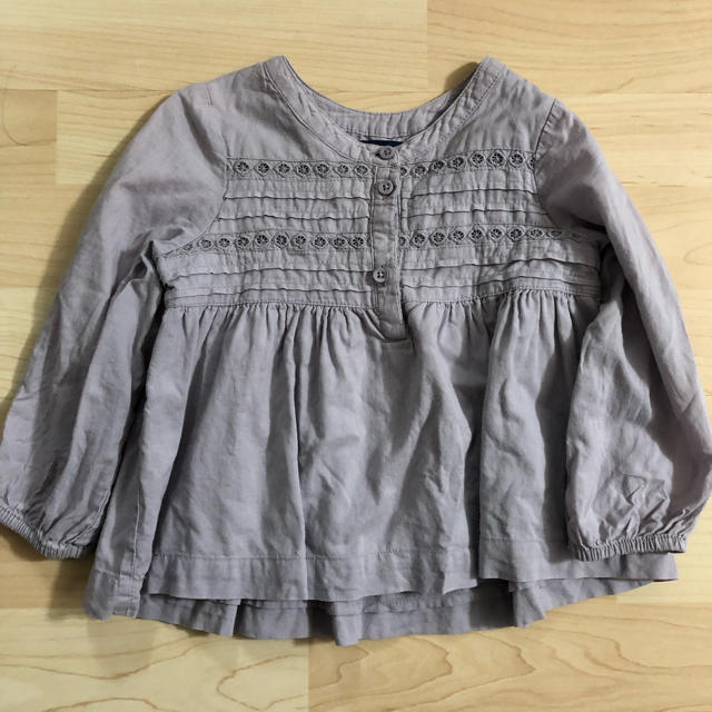 babyGAP(ベビーギャップ)のbaby gap チュニック くすみパープル キッズ/ベビー/マタニティのキッズ服女の子用(90cm~)(Tシャツ/カットソー)の商品写真