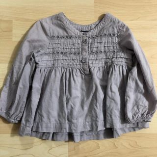 ベビーギャップ(babyGAP)のbaby gap チュニック くすみパープル(Tシャツ/カットソー)